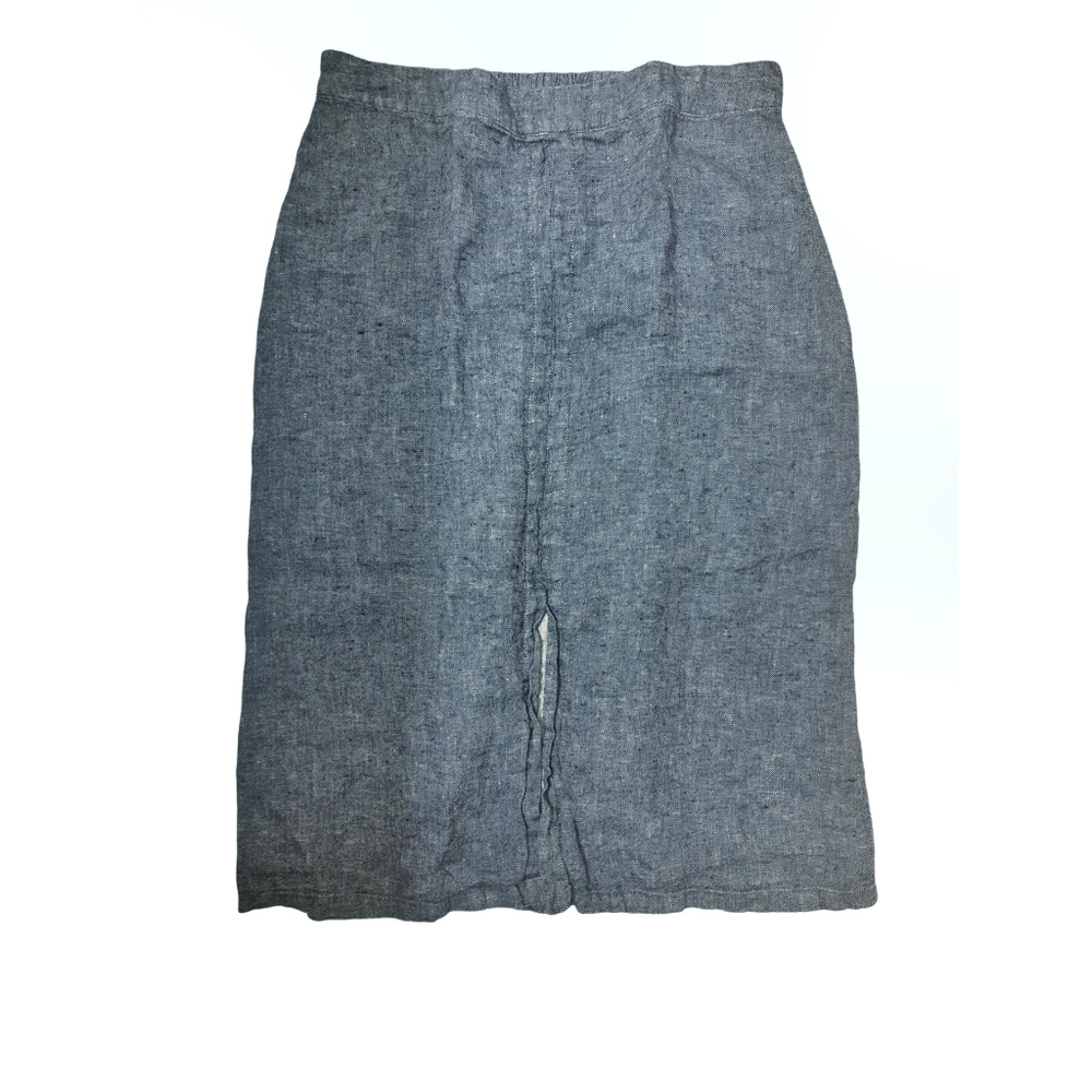FLAX Linen Midi Skirt 1G 1X